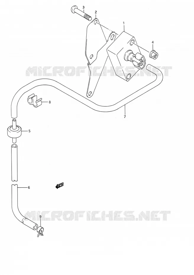 AIR SENSOR (MODELE L/M/N/P/R/S) Suzuki MOTO 1400 INTRUDER 1990  VS1400GLP M/VS1400GLF M (E03,E28,E33)