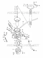 CARBURETOR (REAR) for Suzuki INTRUDER 800 2001