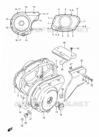 CRACKCASE COVER for Suzuki INTRUDER 800 2001