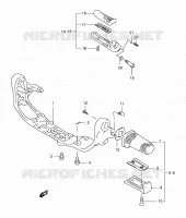 FOOTREST for Suzuki INTRUDER 800 2001
