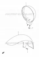 FRONT FENDER for Suzuki INTRUDER 800 2001