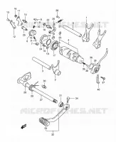 GEAR SHIFTING ASSY for Suzuki INTRUDER 800 2001