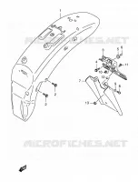REAR FEDNER for Suzuki INTRUDER 800 2001