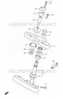 STEERING COLUMN for Suzuki INTRUDER 800 2001