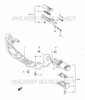 FOOTREST for Suzuki INTRUDER 800 2002