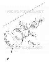 HEAD LAMP for Suzuki INTRUDER 800 2002
