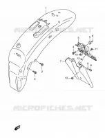 REAR FEDNER for Suzuki INTRUDER 800 2002