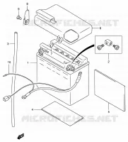 BATTERY for Suzuki INTRUDER 800 2002