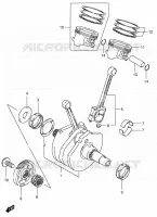 CRANKSHAFT for Suzuki INTRUDER 800 2002