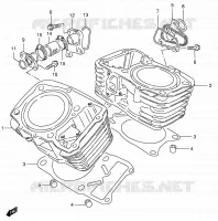 CYLINDER for Suzuki INTRUDER 800 2002