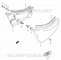 FAIRING  (MODELE K1/K2/K3/K4) for Suzuki INTRUDER 800 2002