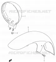 FRONT FENDER for Suzuki INTRUDER 800 2002