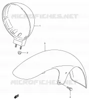 FRONT FENDER for Suzuki INTRUDER 800 2002