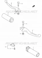 HANDGRIPS   LEVERS  for Suzuki INTRUDER 800 2002