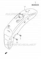 REAR FEDNER for Suzuki INTRUDER 800 2002
