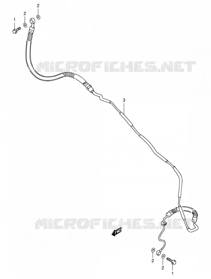 CLUTCH HOSE Suzuki MOTO 800 INTRUDER 1994  VS800GL R (E03,E28,E33)