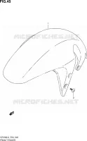 FRONT FENDER for Suzuki BOULEVARD 1500 2013