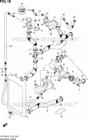 RADIATOR HOSE   EXPANSION TANK for Suzuki BOULEVARD 1500 2013
