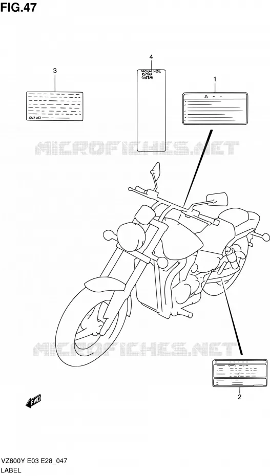 LABEL Suzuki MOTO 800 MARAUDER 2000  VZ800Y(E03,E28,E33)