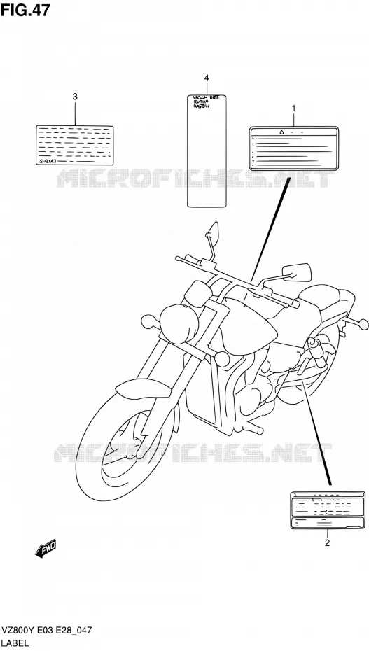 LABEL Suzuki MOTO 800 MARAUDER 2002  VZ800K2(E03,E28,E33)