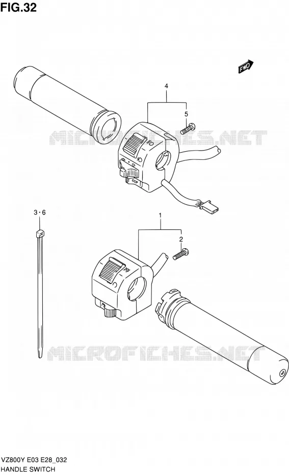 SWITCHES Suzuki MOTO 800 MARAUDER 2002  VZ800K2(E03,E28,E33)