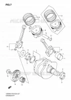 CRANKSHAFT for Suzuki MARAUDER 800 2009