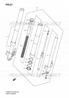 FRONT FORK for Suzuki MARAUDER 800 2009