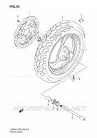 FRONT WHEEL for Suzuki MARAUDER 800 2009