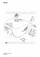 FUEL TANK (MODELE K5/K6) for Suzuki MARAUDER 800 2009