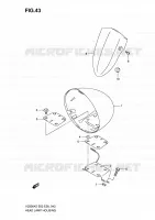 HEAD LAMP HOUSING for Suzuki MARAUDER 800 2009