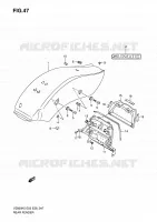 REAR FEDNER (VZ800) for Suzuki MARAUDER 800 2009