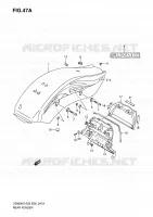 REAR FEDNER (VZ800ZK7) for Suzuki MARAUDER 800 2009
