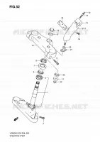 STEERING COLUMN for Suzuki MARAUDER 800 2009