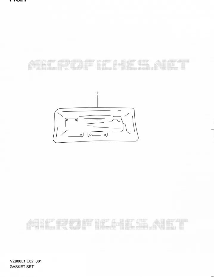 GASKET SET Suzuki MOTO 800 INTRUDER 2012  VZ800L1(E19)