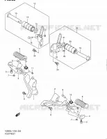 FOOTREST for Suzuki MARAUDER 800 2011