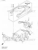 REAR FEDNER for Suzuki MARAUDER 800 2011