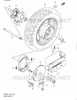 REAR WHEEL for Suzuki MARAUDER 800 2011