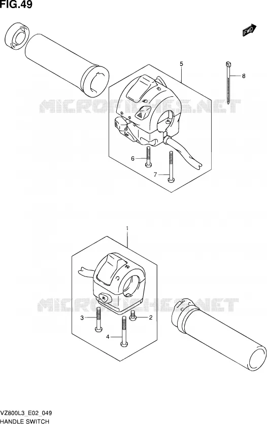 SWITCHES Suzuki MOTO 800 INTRUDER 2014  VZ800 L3 (E19)