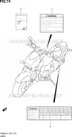 LABEL (VZ800L3 E24) for Suzuki MARAUDER 800 2013