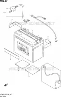 BATTERY for Suzuki MARAUDER 800 2014