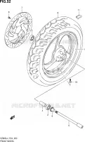 FRONT WHEEL for Suzuki MARAUDER 800 2014