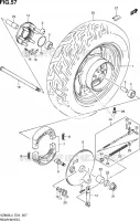 REAR WHEEL for Suzuki MARAUDER 800 2014