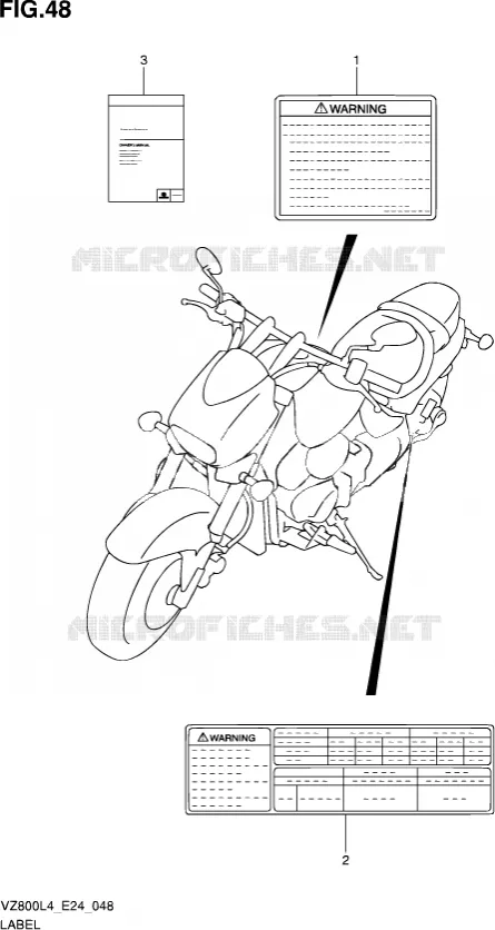 LABEL Suzuki MOTO 800 MARAUDER 2014  VZ800 L4 (E24)