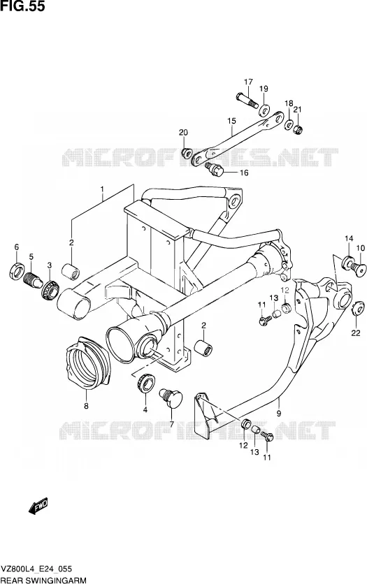 SWINGARM Suzuki MOTO 800 MARAUDER 2014  VZ800 L4 (E24)