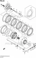 CLUTCH (MODEL K6/K7/K8/K9) for Suzuki INTRUDER 1800 2007