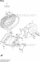 CRACKCASE COVER (MODEL K6/K7) for Suzuki INTRUDER 1800 2007