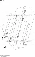 FRONT FORK (VZR1800ZK7/K8/NK8/ZK8/K9/NK9/ZK9) for Suzuki INTRUDER 1800 2007