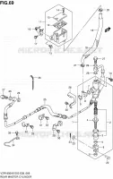 REAR BRAKE MASTER CYLINDER for Suzuki INTRUDER 1800 2007
