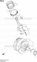 CRANKSHAFT for Suzuki INTRUDER 1800 2012
