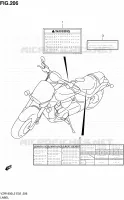 LABEL (VZR1800ZL2 E24) for Suzuki INTRUDER 1800 2012